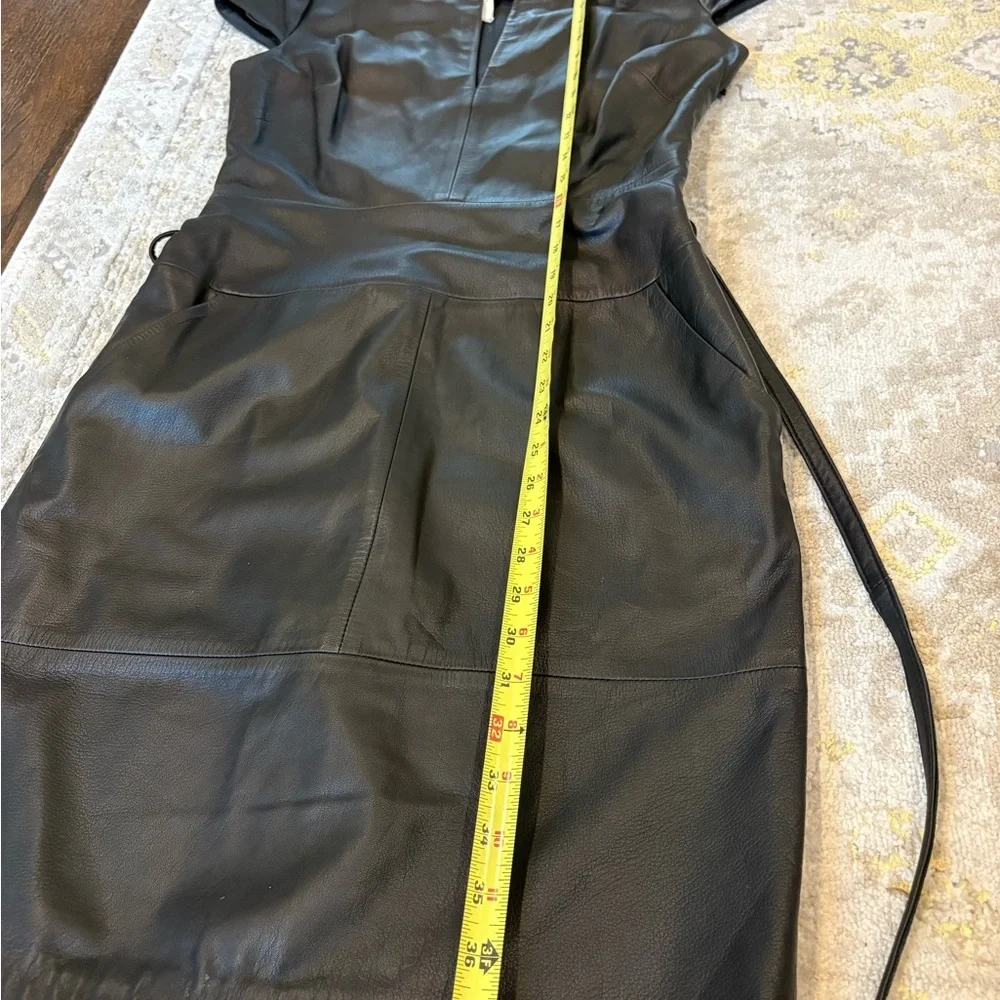 Bird By Juicy Couture Black Leather Mini Dress - Picture 12 of 13